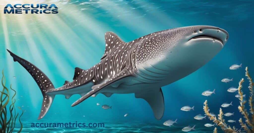 Whale shark swimming in the ocean