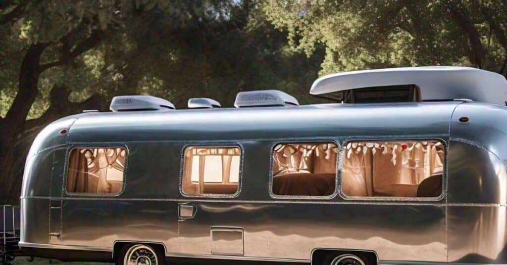 A Classic Airstream Trailer havinf 30 feet length