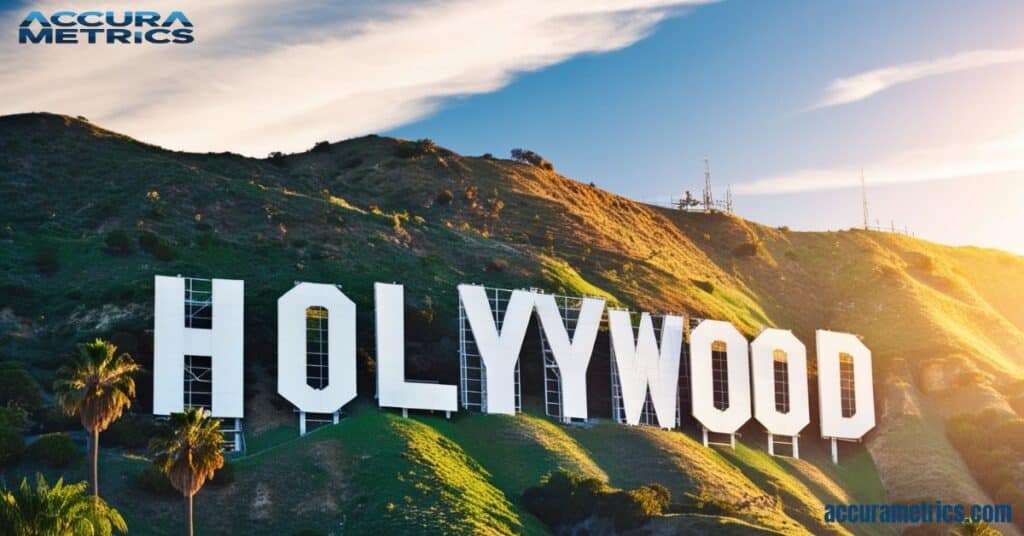 Hollywood Sign on a hillside.