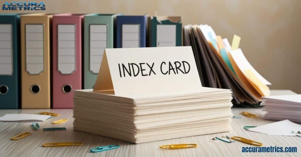 4 Inches Width Index Card