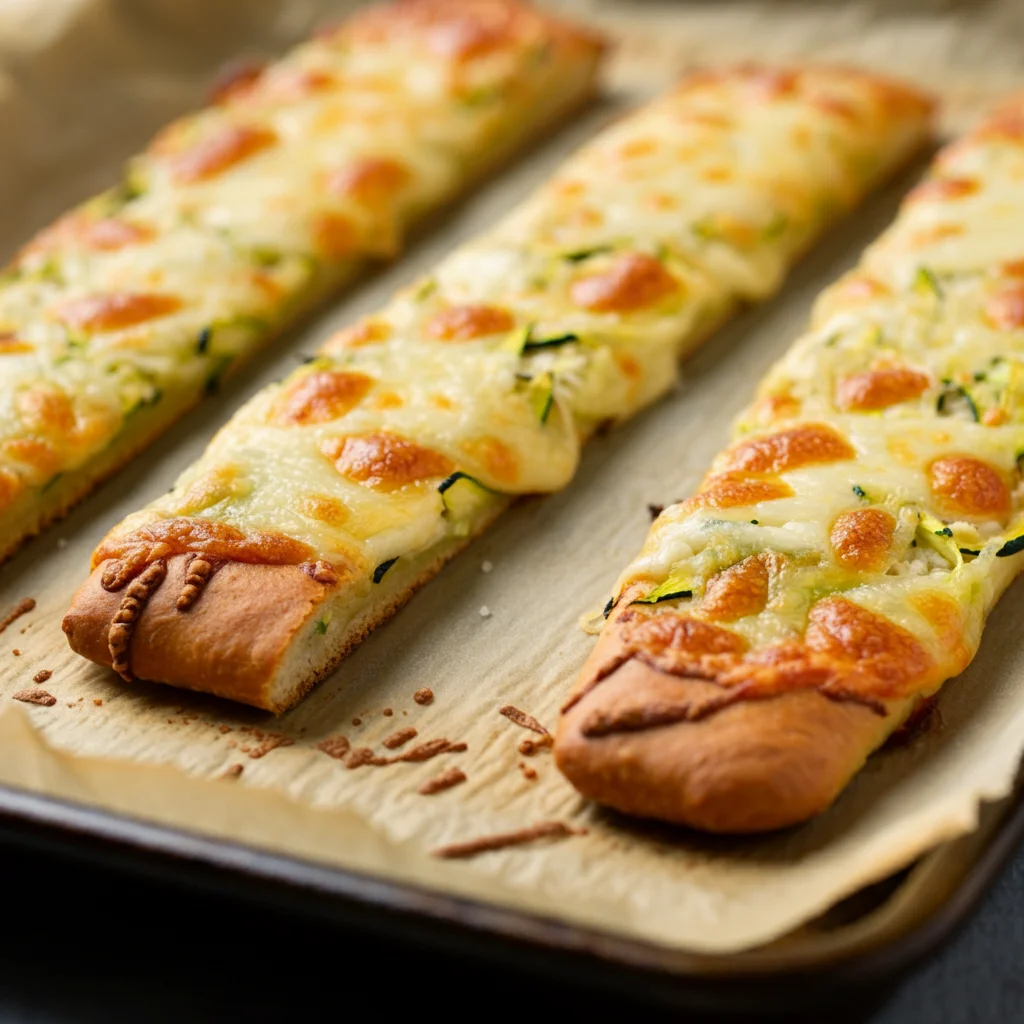 WW Cheesy Zucchini Breadsticks