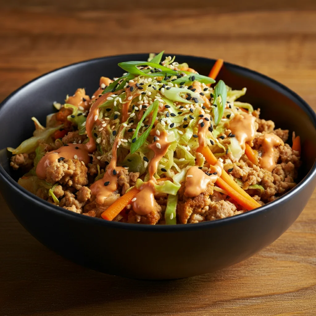 Keto Egg Roll in a Bowl