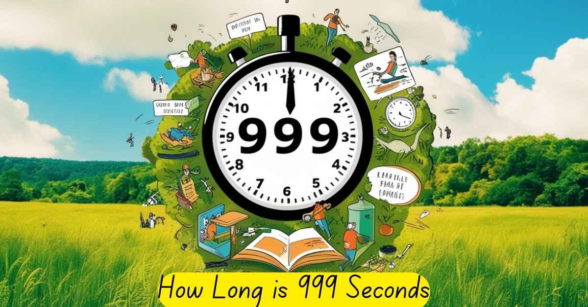 A visually striking image depicting the concept of 999 seconds.