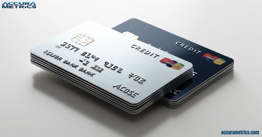 tandard credit cards stacked together, demonstrating a total thickness of 2 Millimeters.