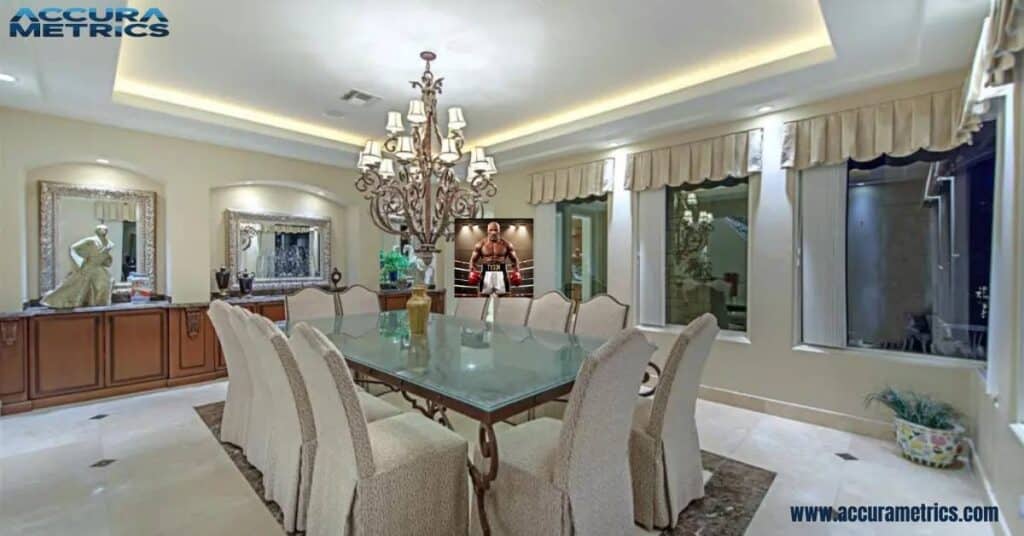 Dining Area Of Luxury Home. of mike Tyson's Home