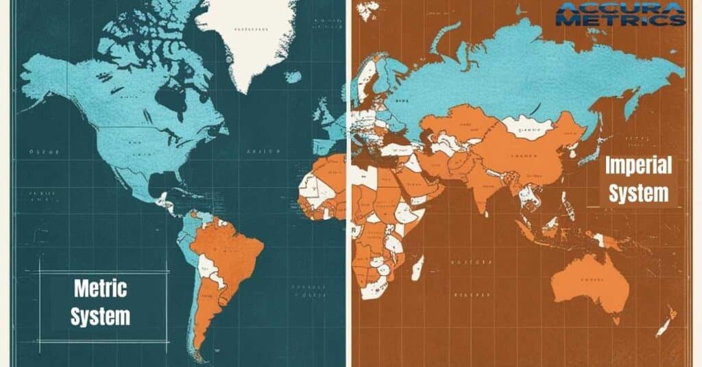 Country using Metric vs Imperial length measurements