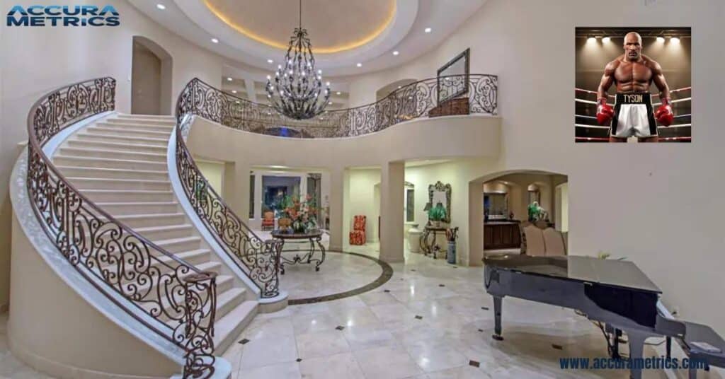 image showing the lobby of Mike Tyson's home