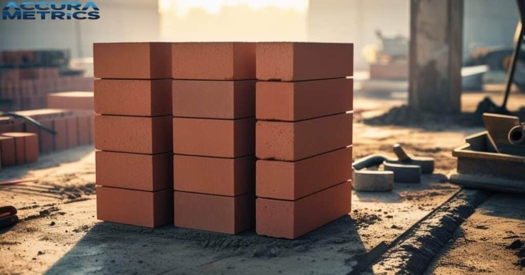 Modular bricks on a construction site.