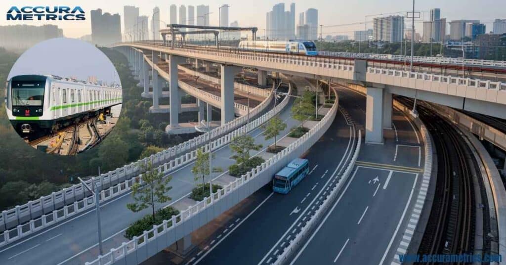 Wuhan Metro Bridge, crossing the Yangtze River, is one of the longest bridges in China.