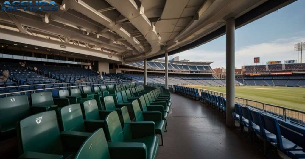 seating areas during a busy match, featuring general, VIP, and family friendly sections.