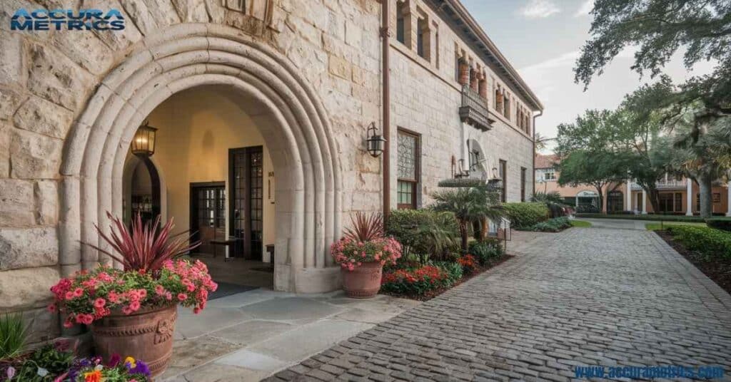 Historic Spanish style architecture in St Augustine.