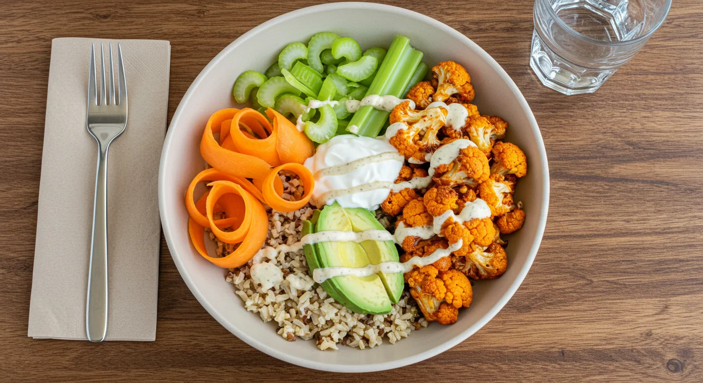 High-Protein Buffalo Cauliflower Bowl