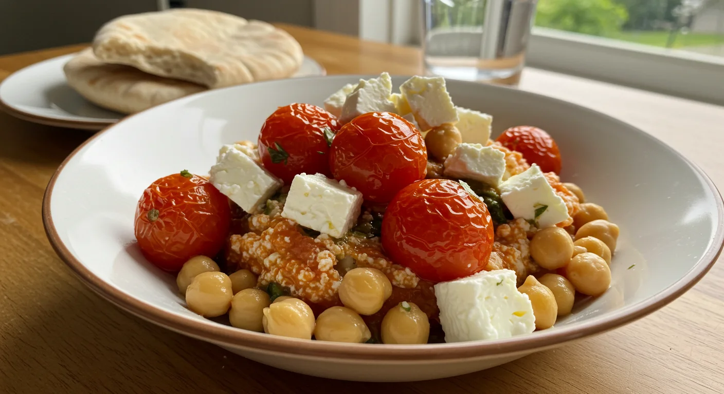 High-Protein Feta & Tomato Chickpeas